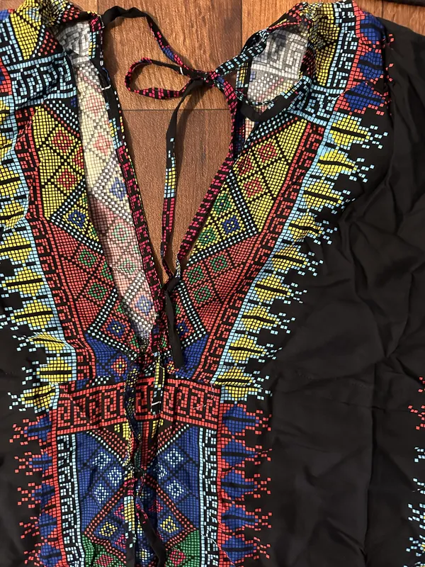 Bohemian Black Kimono/Cover Up One Size - Image 2