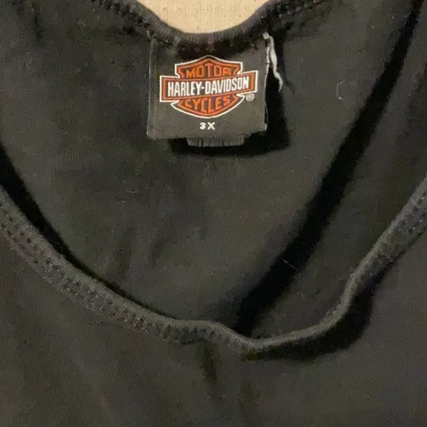 Harley-Davidson Black and Orange Muscle Tee - Image 3