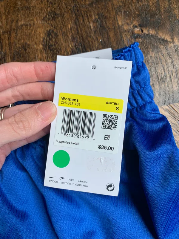Nike NWT Fly Women’s Basketball Shorts Blue Small - Image 6