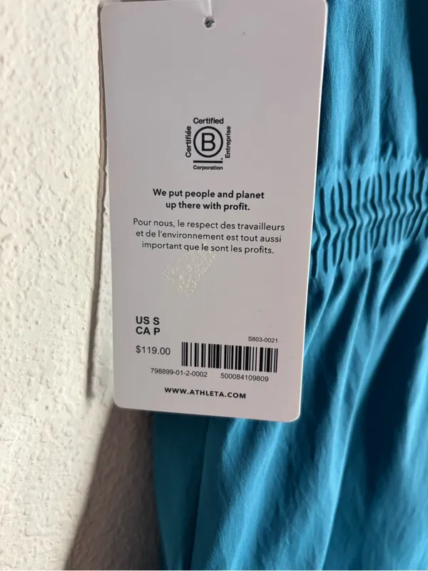 Athleta Poplin Levitate Tank size small - Image 3