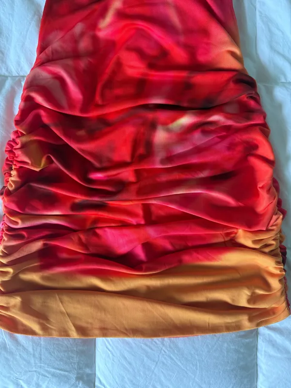 Outcast Elea Mini Dress Vespar in Orange - Image 8