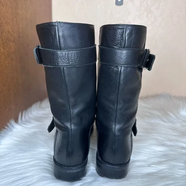 Stuart Weitzman Lotroops Moto Harness Boots Size 7 - Image 4