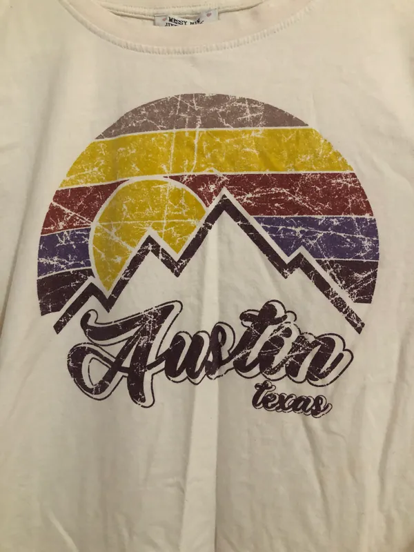 Austin Texas Tee Yellow Size XL - Image 3