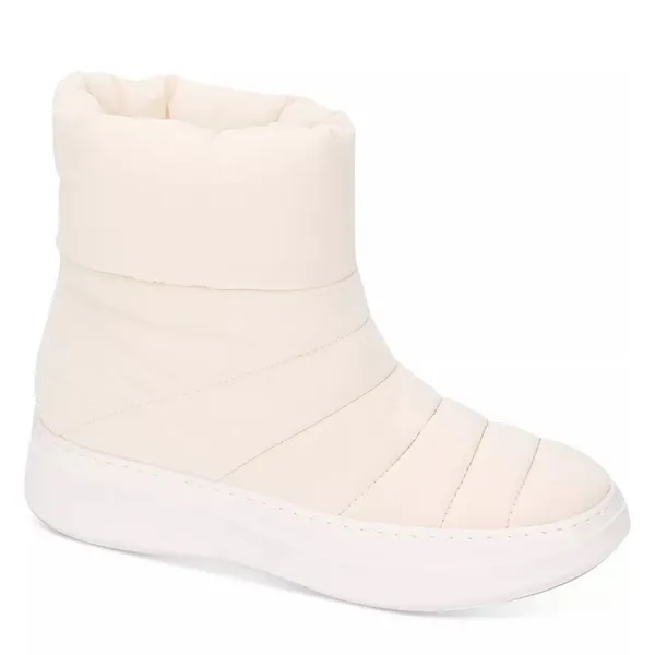 Gentle Souls by Kenneth Cole Cream Quilted Rosette Puff‎ Booties Size 7.5 - Image 3
