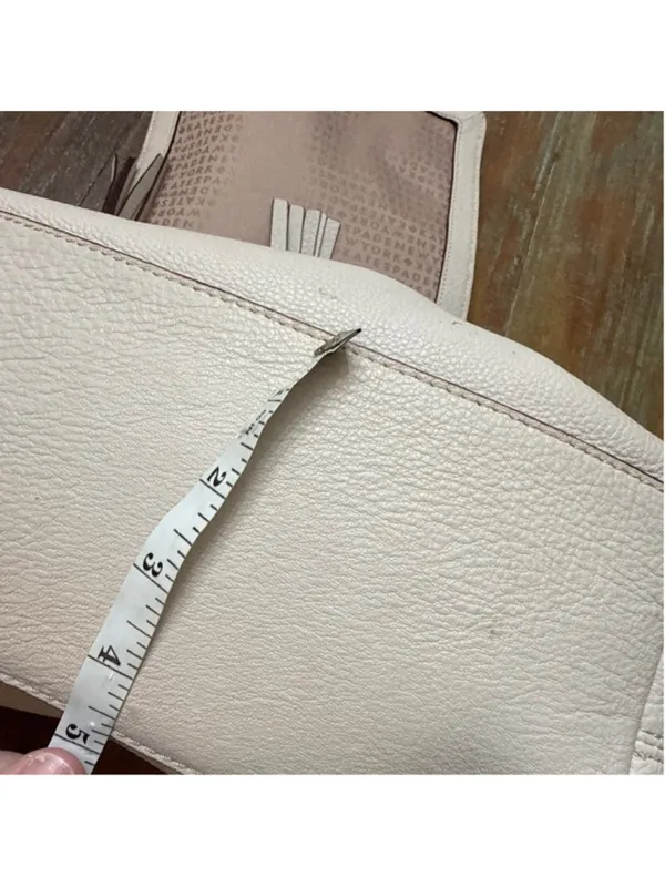 Kate Spade Beige Leather Backpack Purse - Image 12