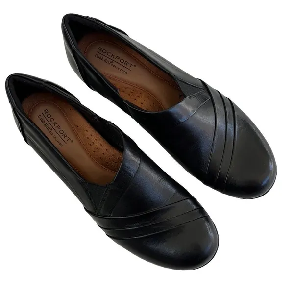 EUC Rockport leather heels Black Size 7.5 - Image 2