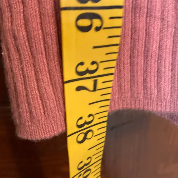 Abercrombie & Fitch Ribbed Pink Collared Bodycon V-neck Mini Dress Size MT - Image 3