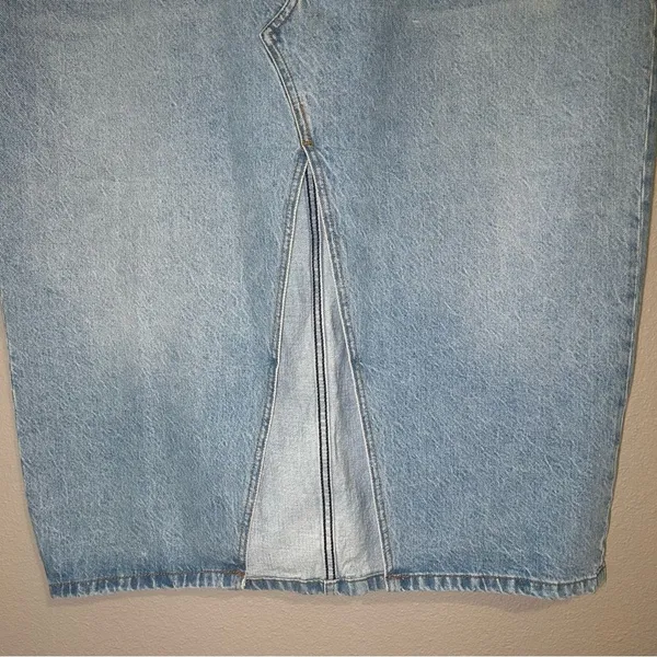 NEW Abercrombie & Fitch front slit denim midi skirt women’s plus size 18 / 34 - Image 5