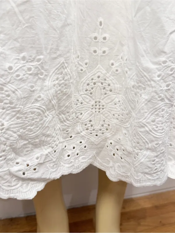 New Lulus Stylish Merriment Puff Sleeve Embroidered Midi Dress Sz XXL Cottagecor - Image 4