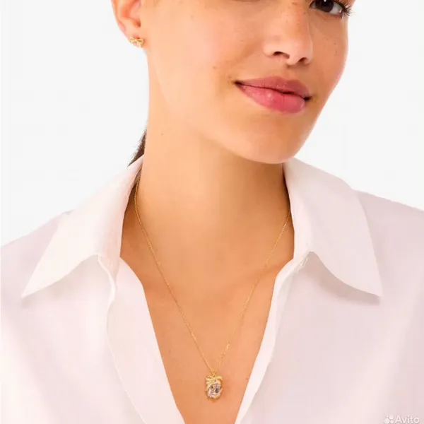 Kate Spade Gold Necklace and Earrings Set - Image 2
