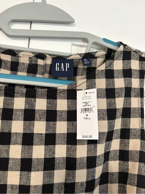 NWT Gap Linen-Blend Crop Shell Tank Top - Image 5