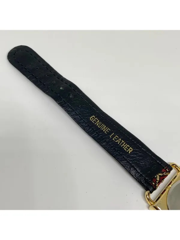 Vintage Cassant gold tone women’s watch 29mm quartz rhinestones running - Image 8