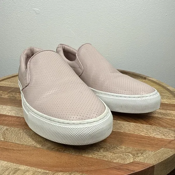 Greats The Wooster‎ Blush Perforated Pink Leather Slip On Shoes Womens Size 9.5 - Image 2