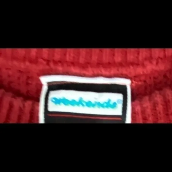 Vintage Oversized Textured Pattern‎ Grandpa Sweater Red Size XL - Image 7