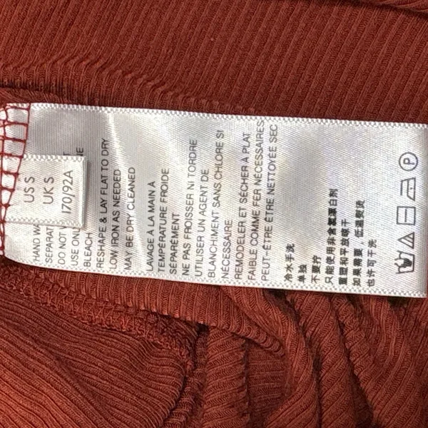 Free‎ People Shimmy Shake Top Cowboy Rust Orange Oversized Low Open Back Small - Image 5