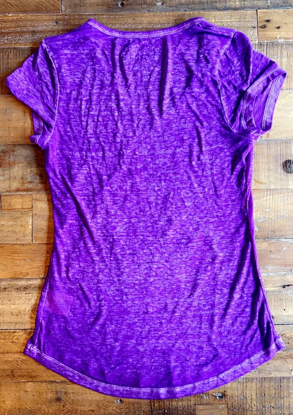 All Access Skeleton Hand Purple Shirt Juniors, Size S (3/5) - Image 6