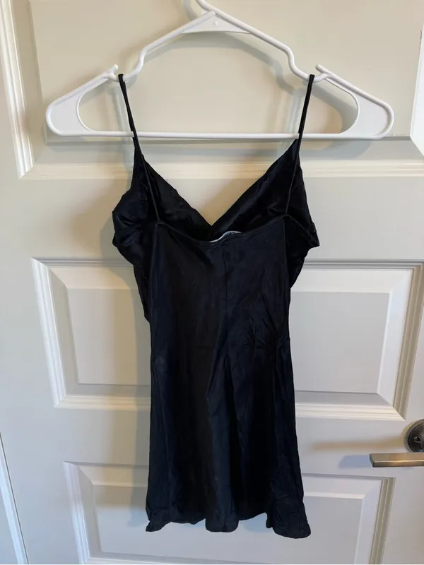 Zara Black Mini Dress - Image 3