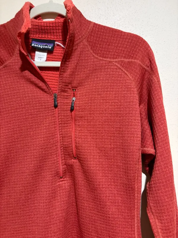 Patagonia Polartec R Long Sleeve Half Zip Burnt Orange - Image 2