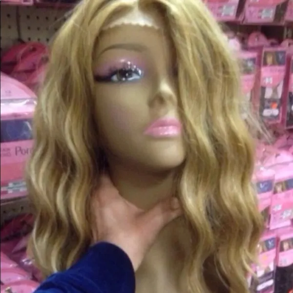 Dirty Blonde Long Beach Wave Lace Wig 2020 - Image 8