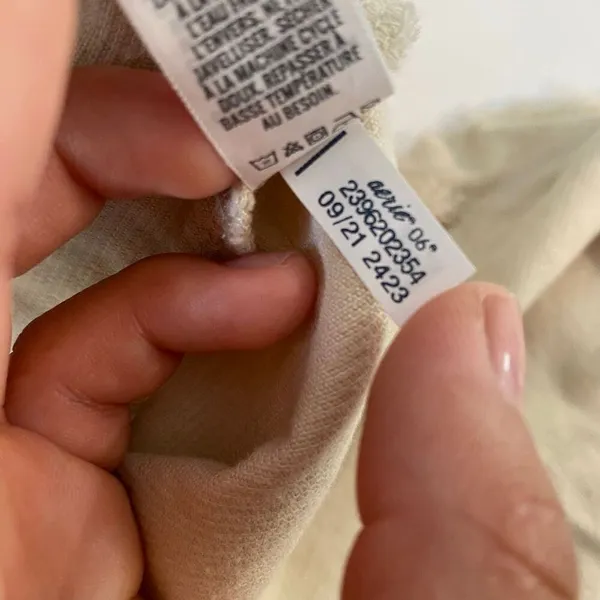 OFFLINE by Aerie Corduroy Pullover XL Beige Oversized Shacket Boho - Image 9
