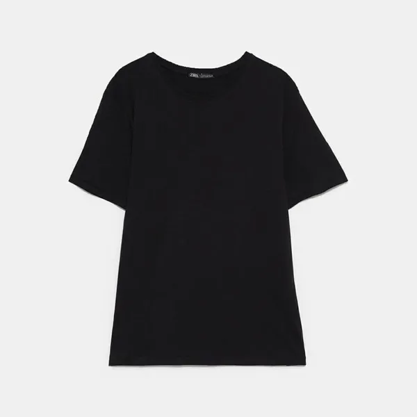 ZARA ✨ BASIC COTTON T-SHIRT✨ - Image 4