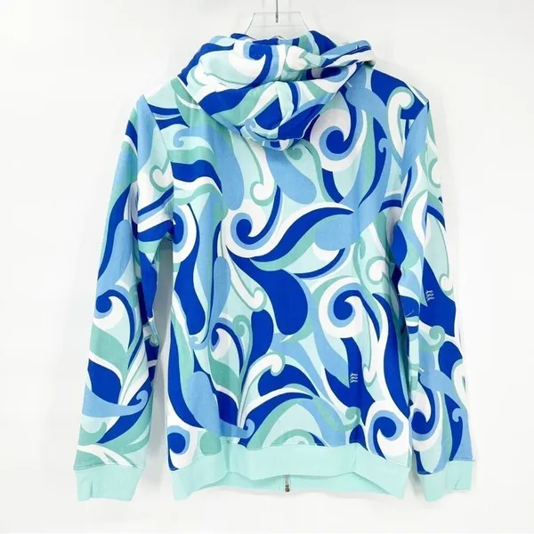 NWT Hill House The Allie Psychedelic‎ Hoodie Women's Size XS Colorful Loungewear - Image 3