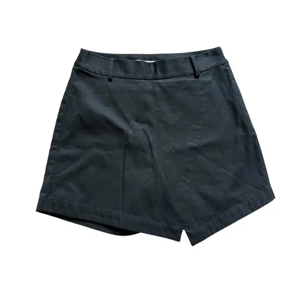 Frame Womens Black Trench Cotton High Rise Skort Skorts Skirt / Shorts - Sz 4 - Image 3