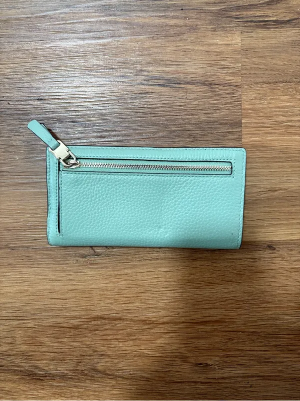 2021 Kate Spade New‎ York Mint Pebbled Leather Continental Wallet PWRU0064 - Image 3