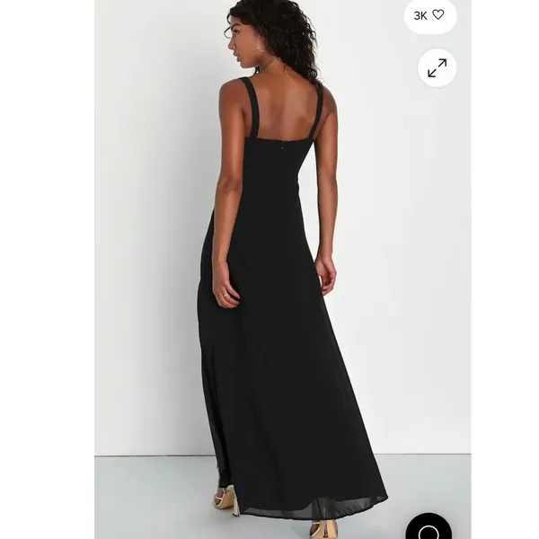 Lulu’s Remarkable Arrival Black Sleeveless Maxi Dress Size XL - Image 2