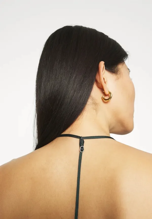 Satin Cowl Neck T Strap Bodysuit - Image 4