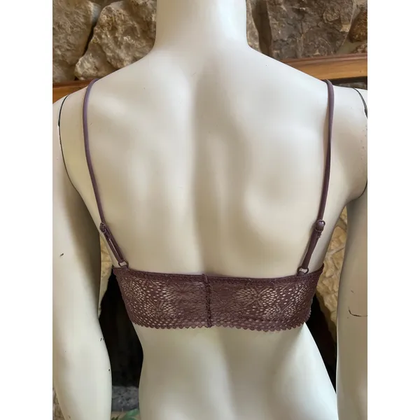 Victoria's Secret Purple Lace Padded Bralette Women’s Size Medium - Image 2