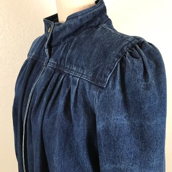 Vintage Dawn 90s denim jacket with built-in hoodie L‎ - Image 7
