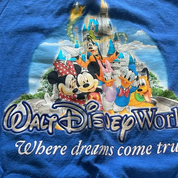 Disney Small  tshirt in blue. Good used condition. - Image 2