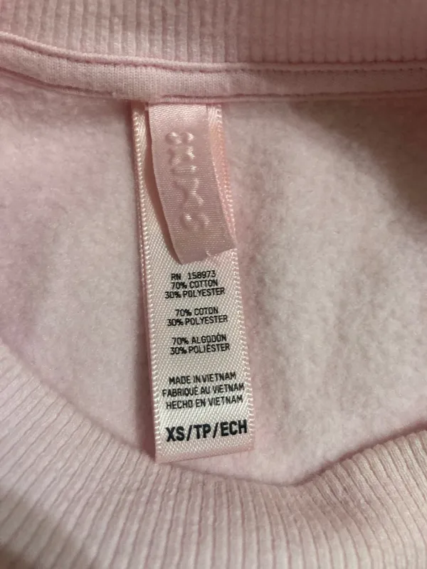 SKIMS Cotton Fleece Crewneck Sweatshirt XS - Image 4