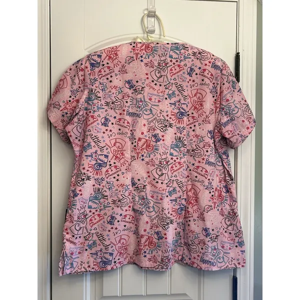 Butter-Soft Women’s XL Medical Scrub Tops Lot of 2 Nurse Veterinary Workwear Set - Image 6