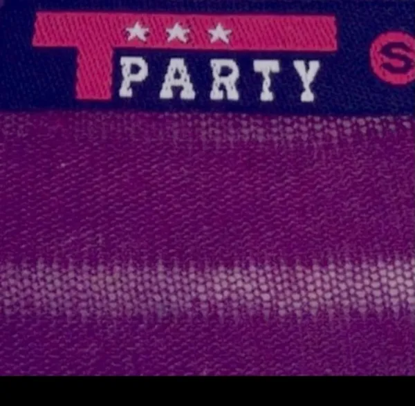 Vintage Y2K T-Party Ombre Cowl Neck Top with Rhinestones-Maroon/Purple Gradient - Image 5