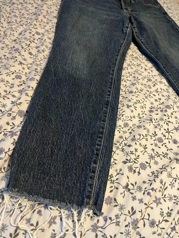 Old Navy Dark Wash OG Straight High Rise Denim Jeans - Image 2
