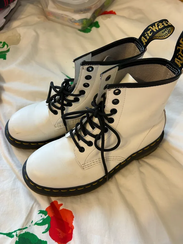 White Dr. Martens Boots - Image 3