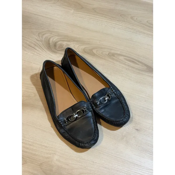 Coach Fortunata Loafers Black 8.5B Womens Bit Moccasin Driving Shoes - Image 5