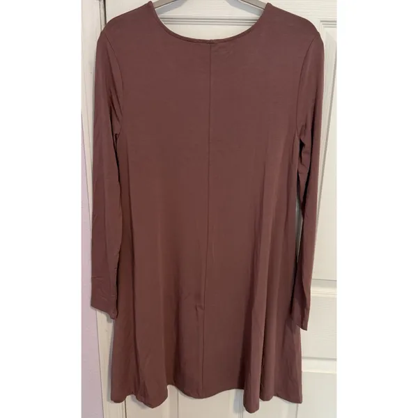 Free Fly Women's Dress Sz Large Bamboo Journey All Day Mauve Long Sleeve Jersey - Image 4