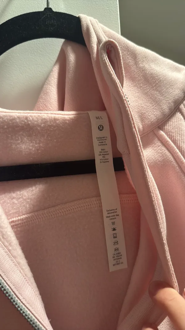 Lululemon Pink Scuba Half-Zip - Image 3