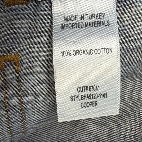 Agolde Cooper Cargo Jeans 28 Blue Organic Cotton Relaxed High Waisted Utility - Image 15