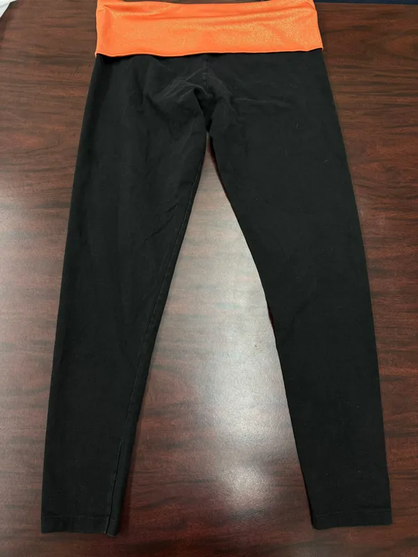 PINK Victoria’s Secret Virginia Tech Foldover Black Yoga Size Medium - Image 3