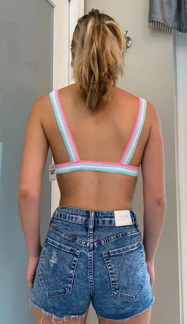 Free People Mika Lace Triangle Bralette - Image 8
