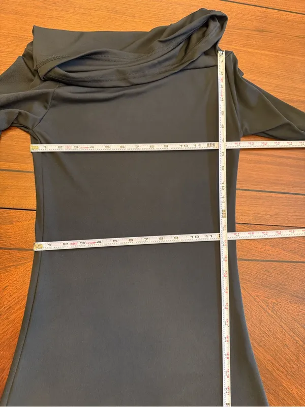 Black Off Shoulder Long Sleeve Bodycon Sheath Maxi Dress - Image 5