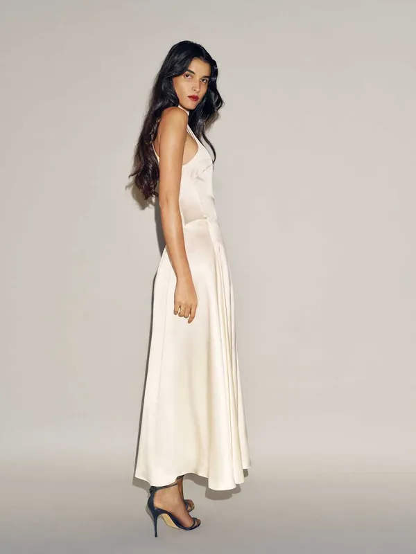 Reformation Katelyn Silk Dress - Image 3