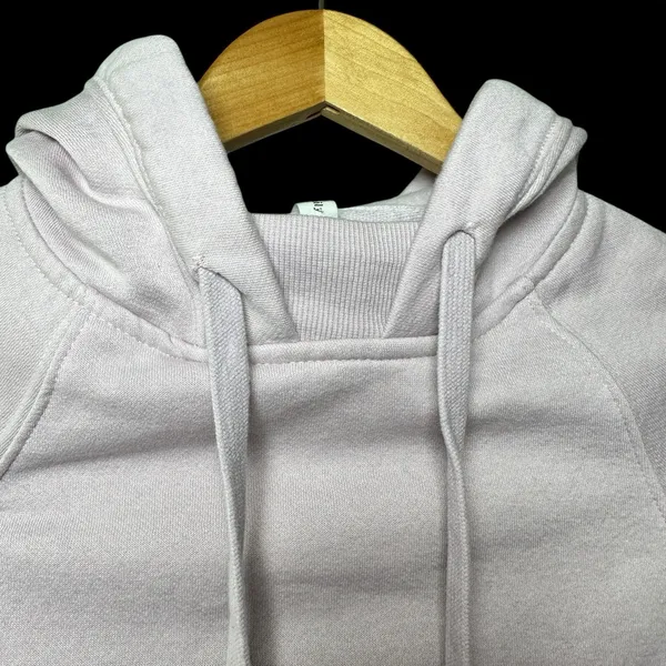 Daily Practice by‎ Anthropologie Hoodie XS Lilac Pink Cropped Sweatshirt Cozy - Image 8