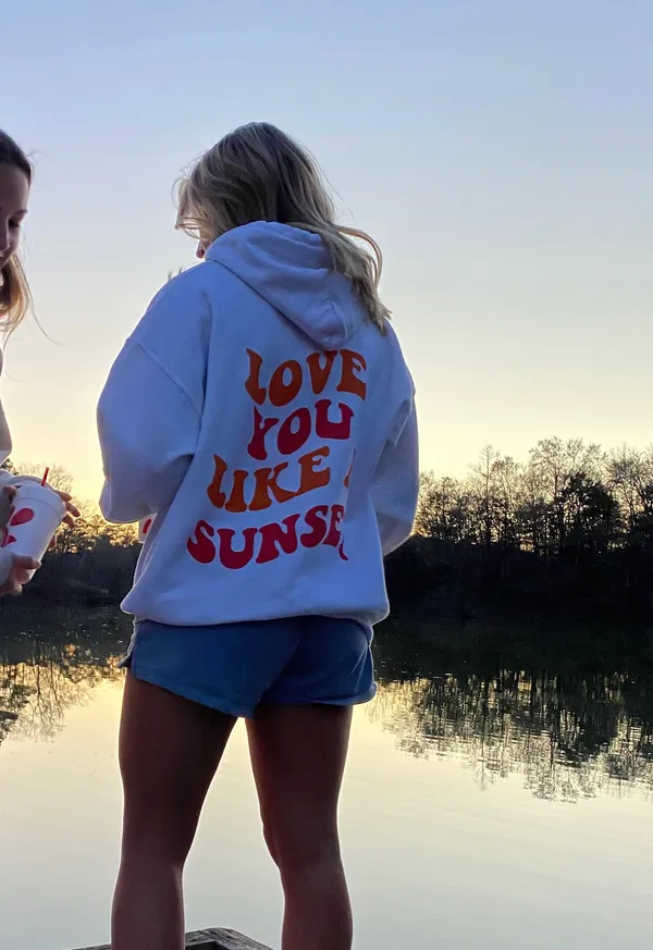 Gildan Love you like a sunset sweatshirt - Image 2
