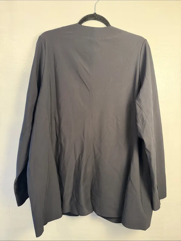 Athleta Avenues Blazer Women's Black Open-Front Blazer size 22 - Image 8