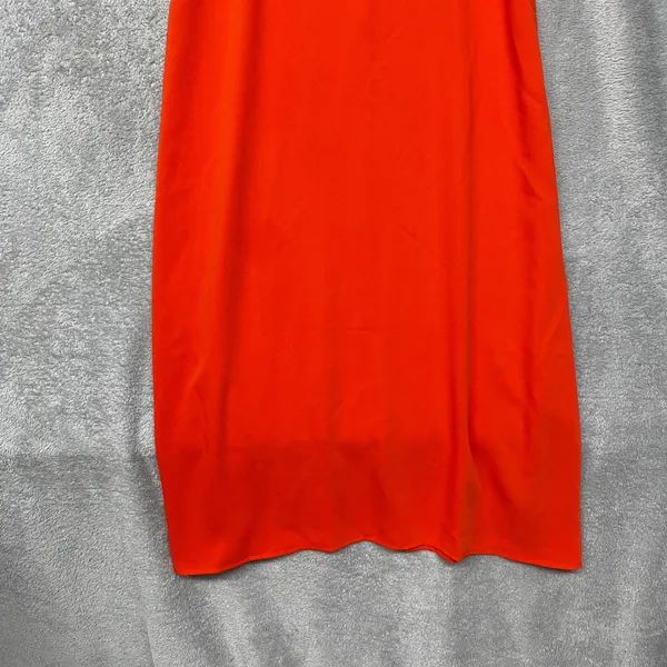 Madewell Dress Small Sleeveless‎ Scoop Neck Midi Bright Orange Relaxed NU577 - Image 5
